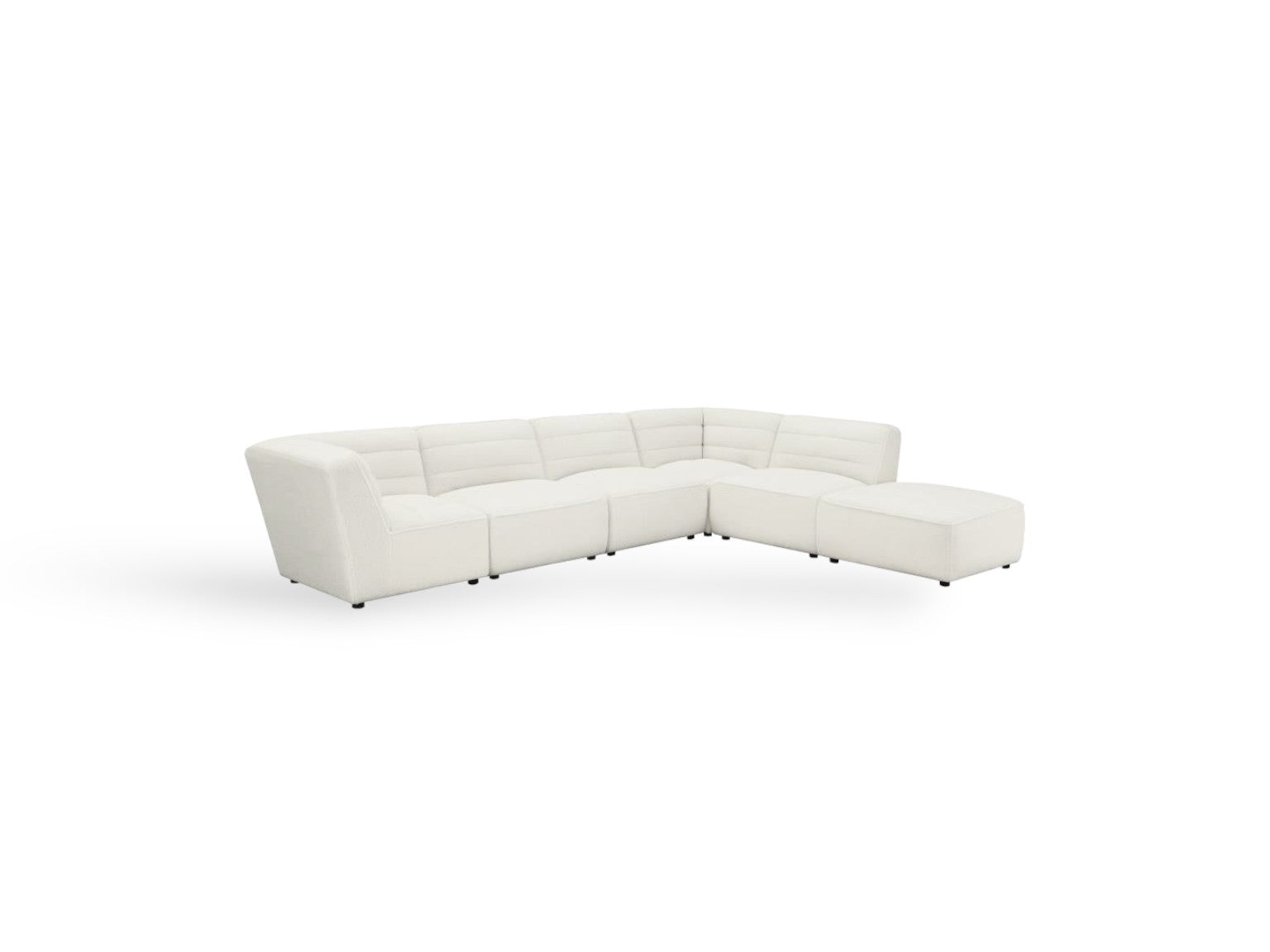 Atlas White 6 PC Sectional - Home Store Furniture