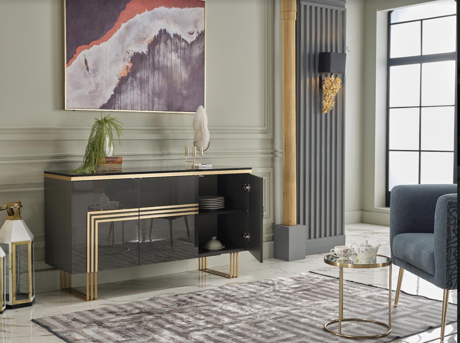 Carlino 3 Door Console - Home Store Furniture