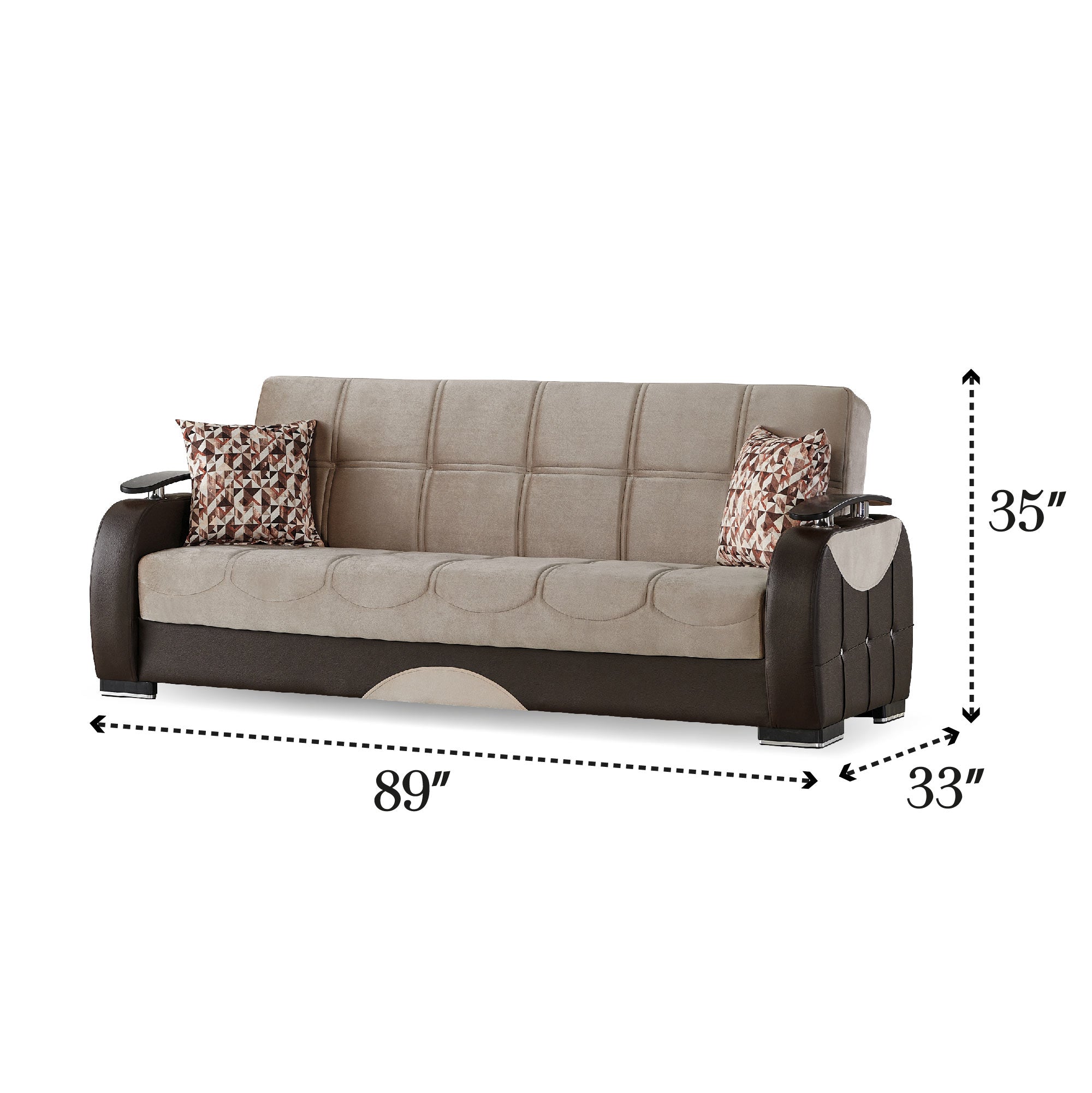 Dubai 3 Seat Sleeper - Home Store Furniture
