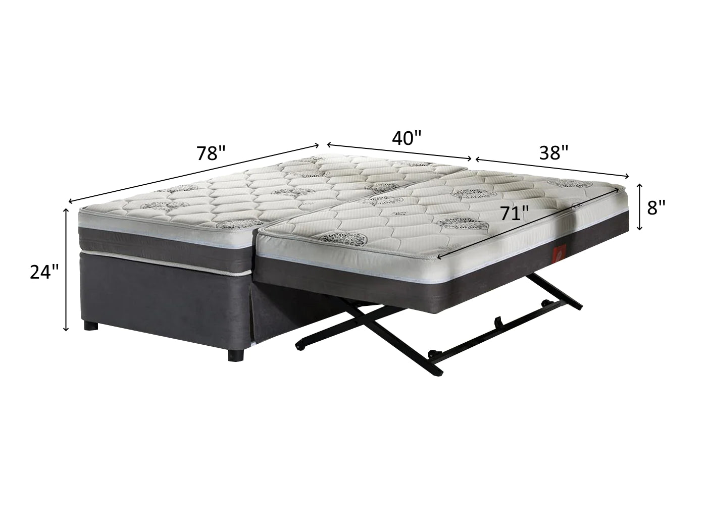 Four Seasons High Riser With Extra Mattress - Home Store Furniture