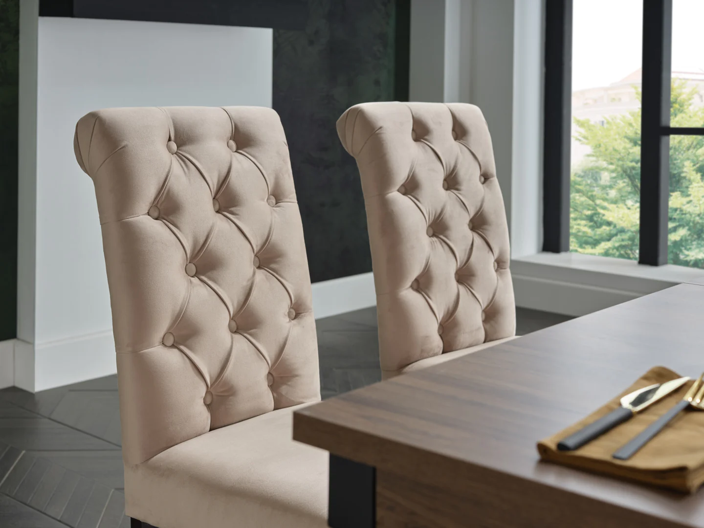 Jaymes Dining Chair (2pcs) - Home Store Furniture