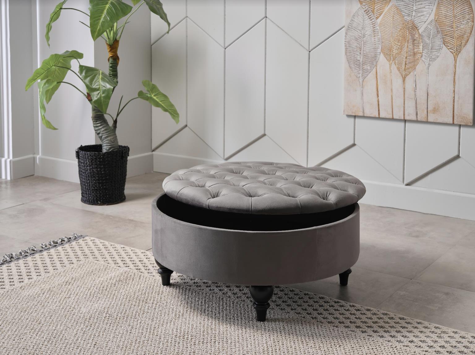Suave Storage Ottoman - Home Store Furniture