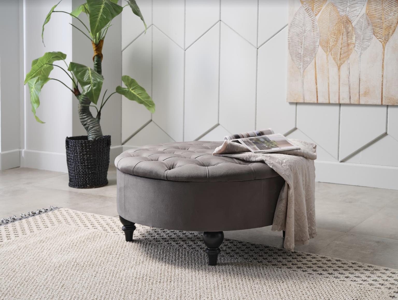 Suave Storage Ottoman - Home Store Furniture