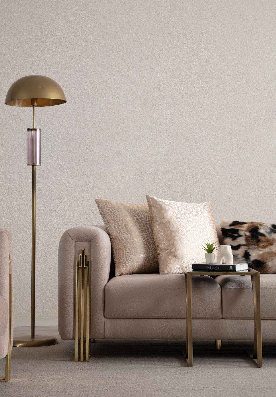Nova Sofa (Gold) - Home Store Furniture