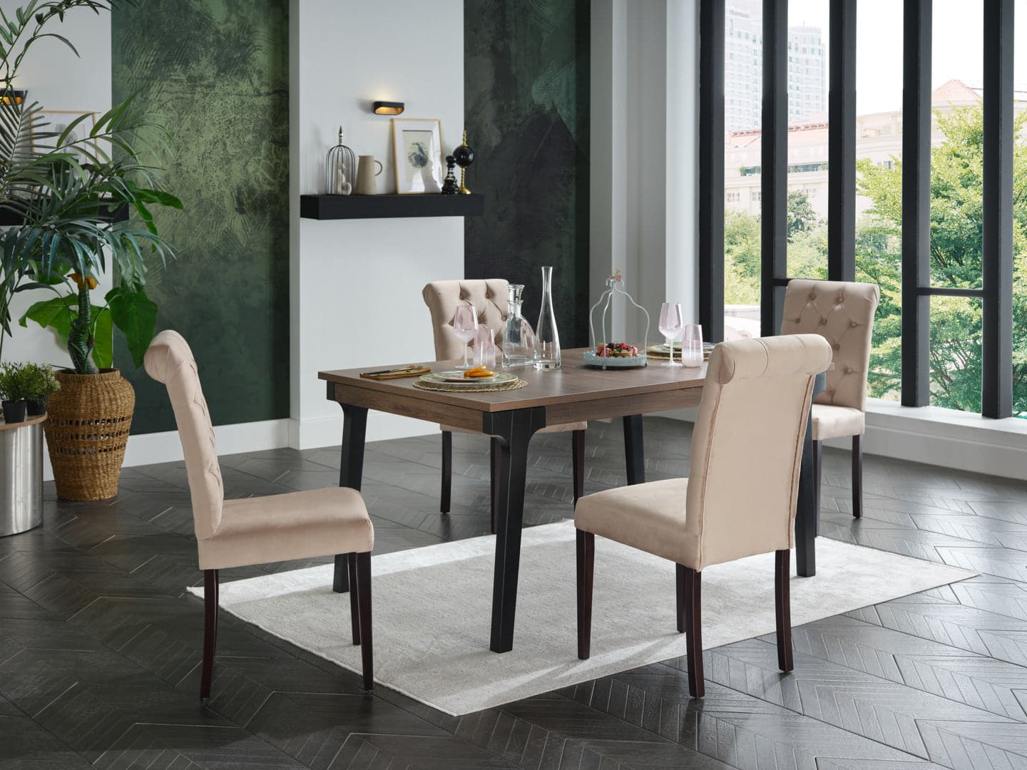 Jaymes Dining Chair (2pcs) - Home Store Furniture
