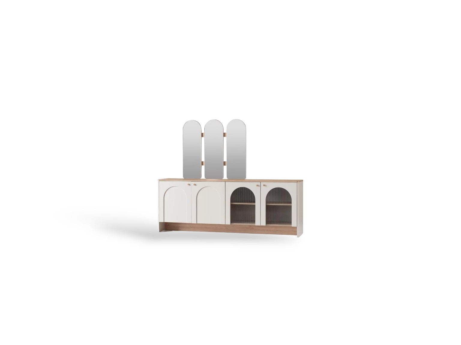 Mira Buffet & Mirror - Home Store Furniture