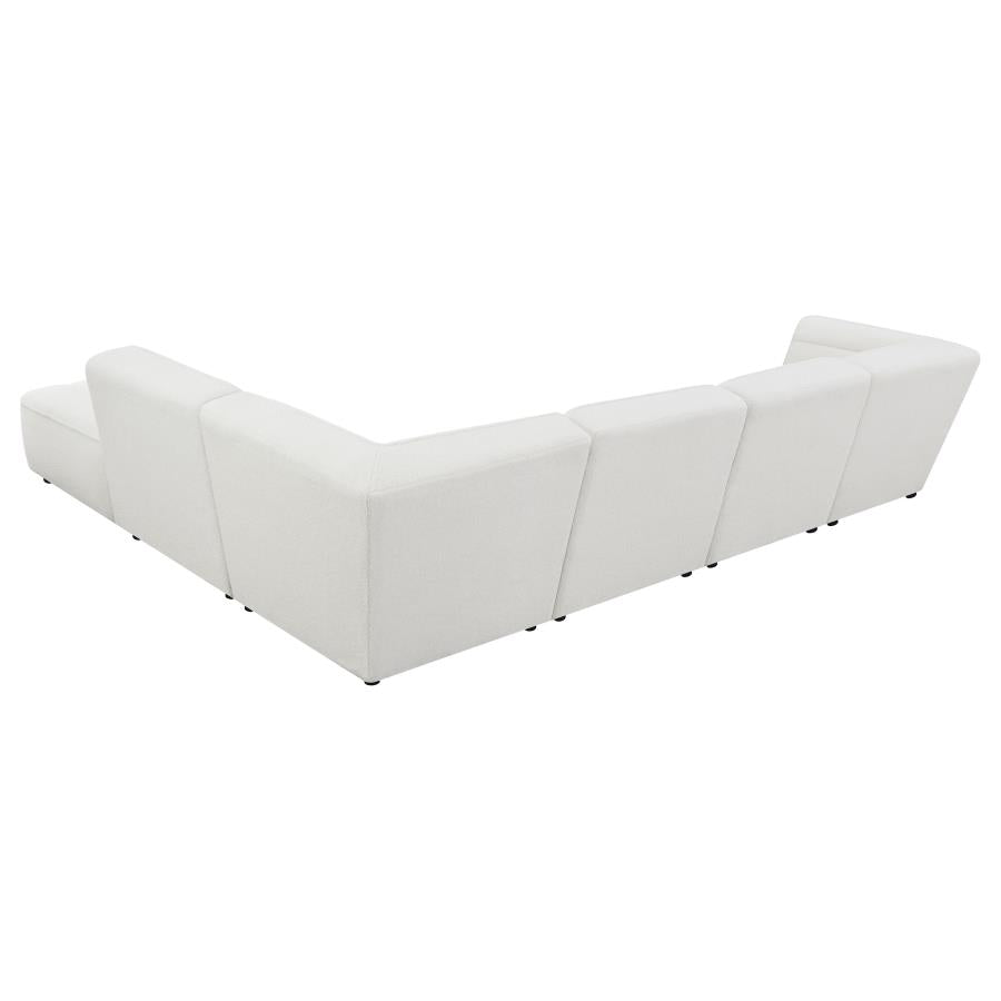 Atlas White 6 PC Sectional - Home Store Furniture