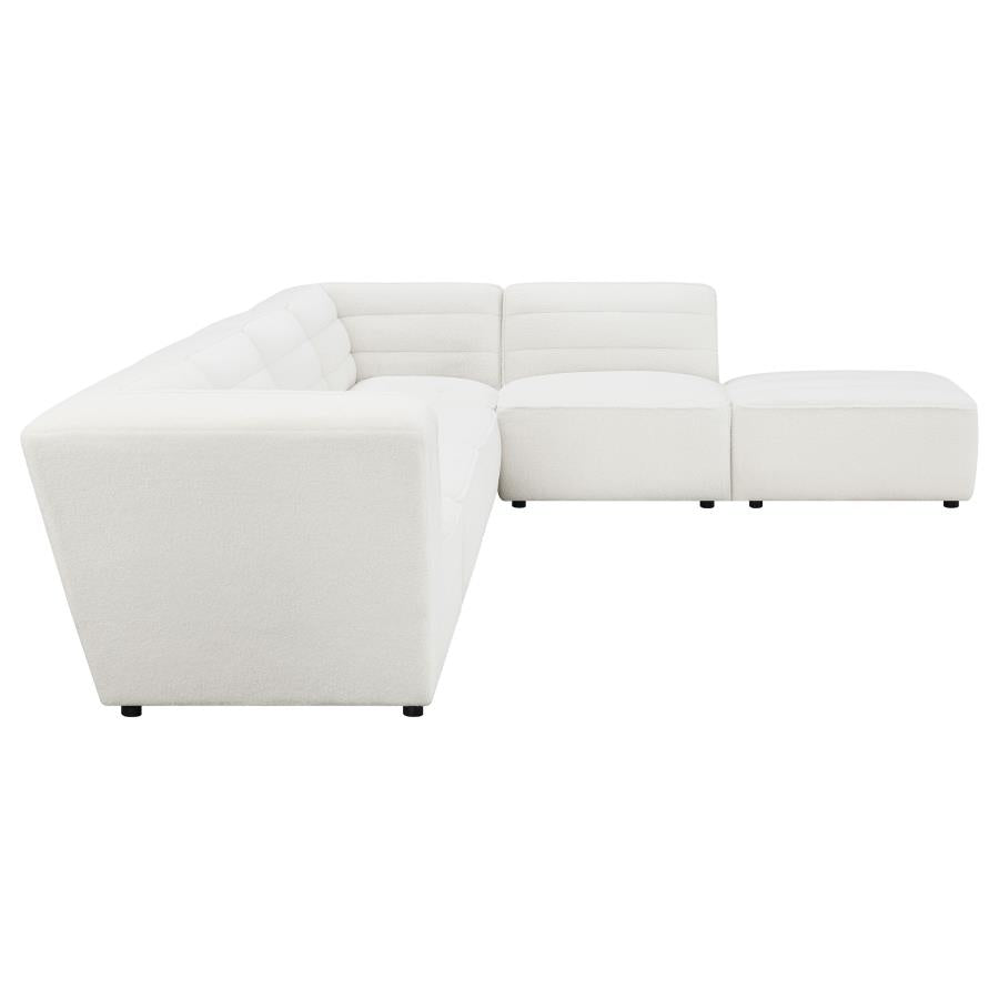 Atlas White 6 PC Sectional - Home Store Furniture