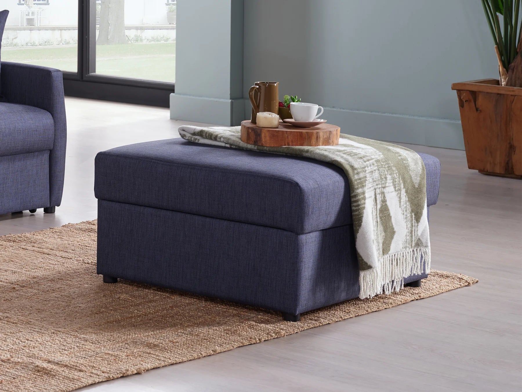 Emma Storage Ottoman - Home Store Furniture
