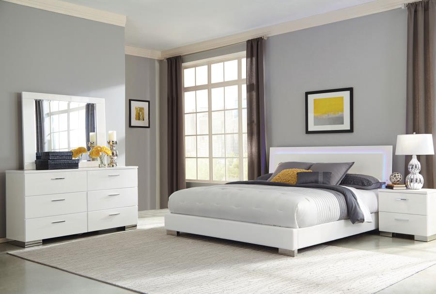 Luminia Modern LED Bedroom Set