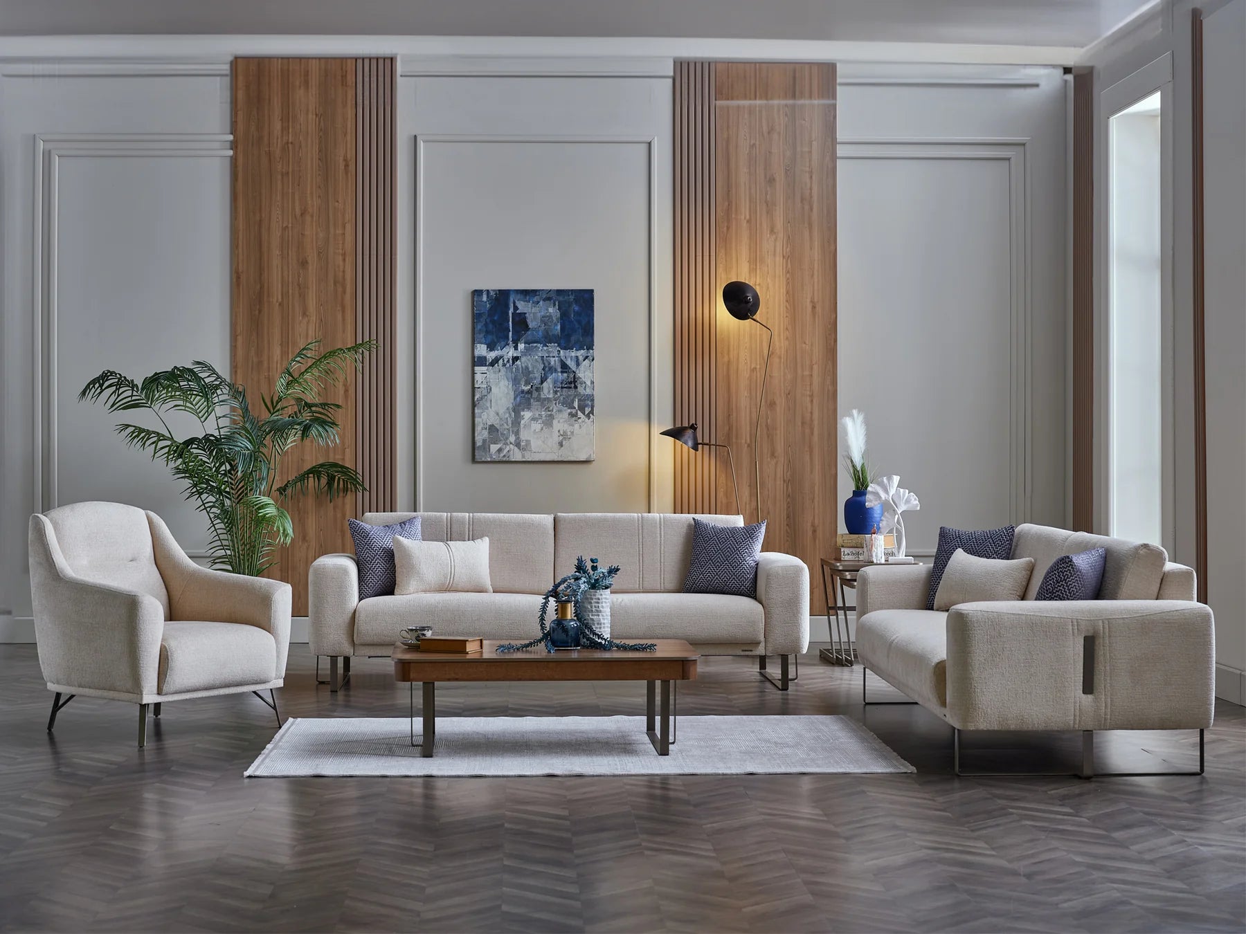 Mirante Living Room Collection – Beatto Cream