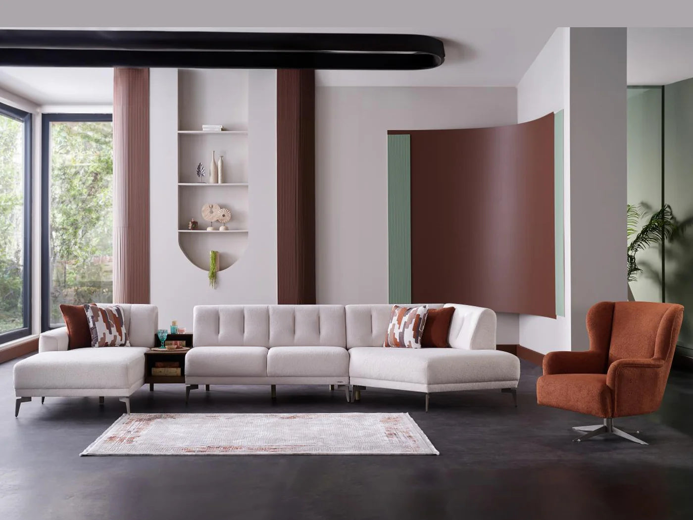 Atlanta Sectional - Peru Cream