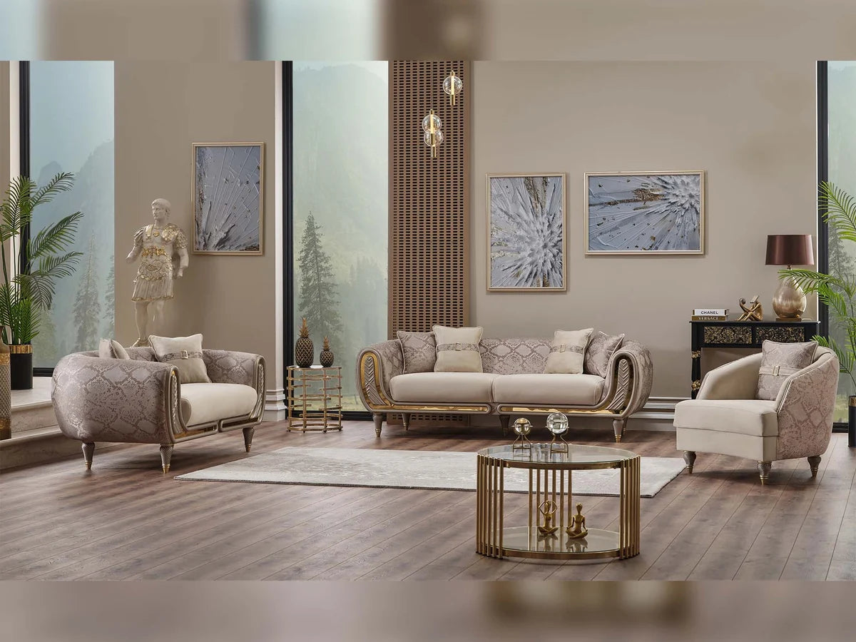 Lima 3-pieces Sofa Set (Sofa & Loveseat & Chair)