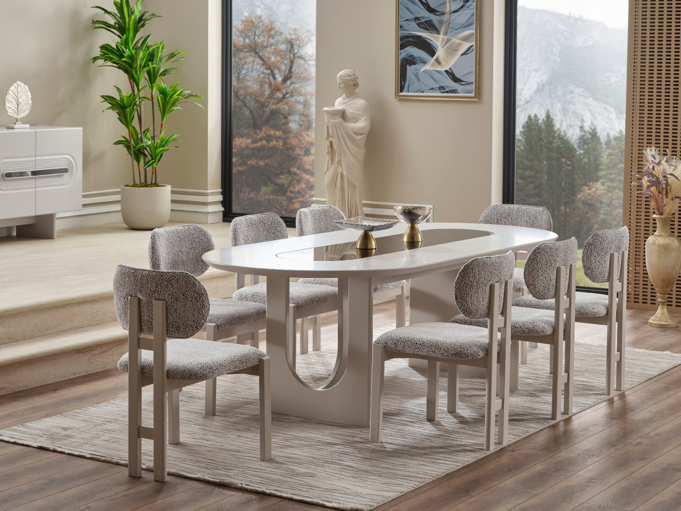 Parma 8 Person Dining Room Set