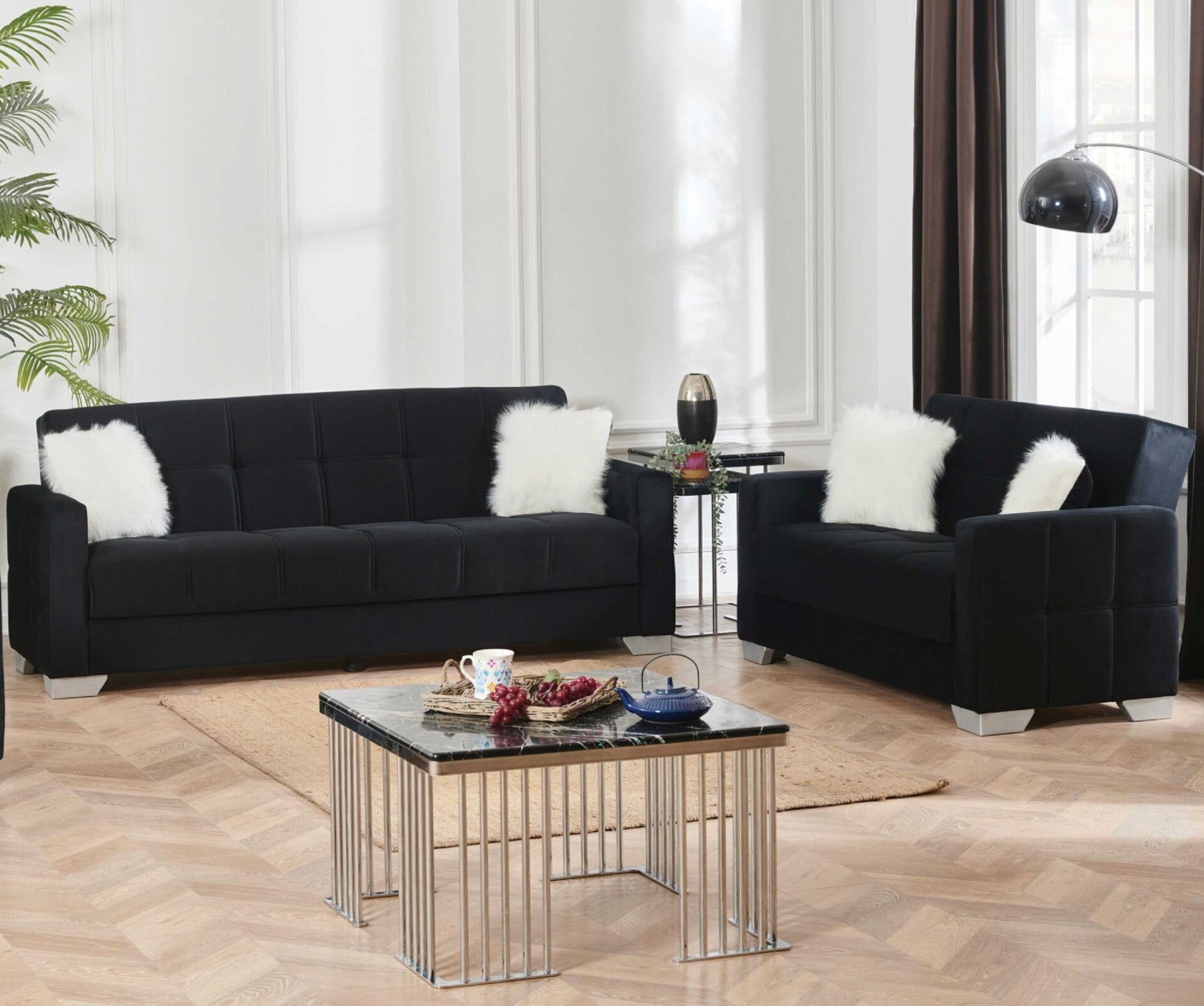 Ontario Set (Sofa & Loveseat) - Home Store Furniture