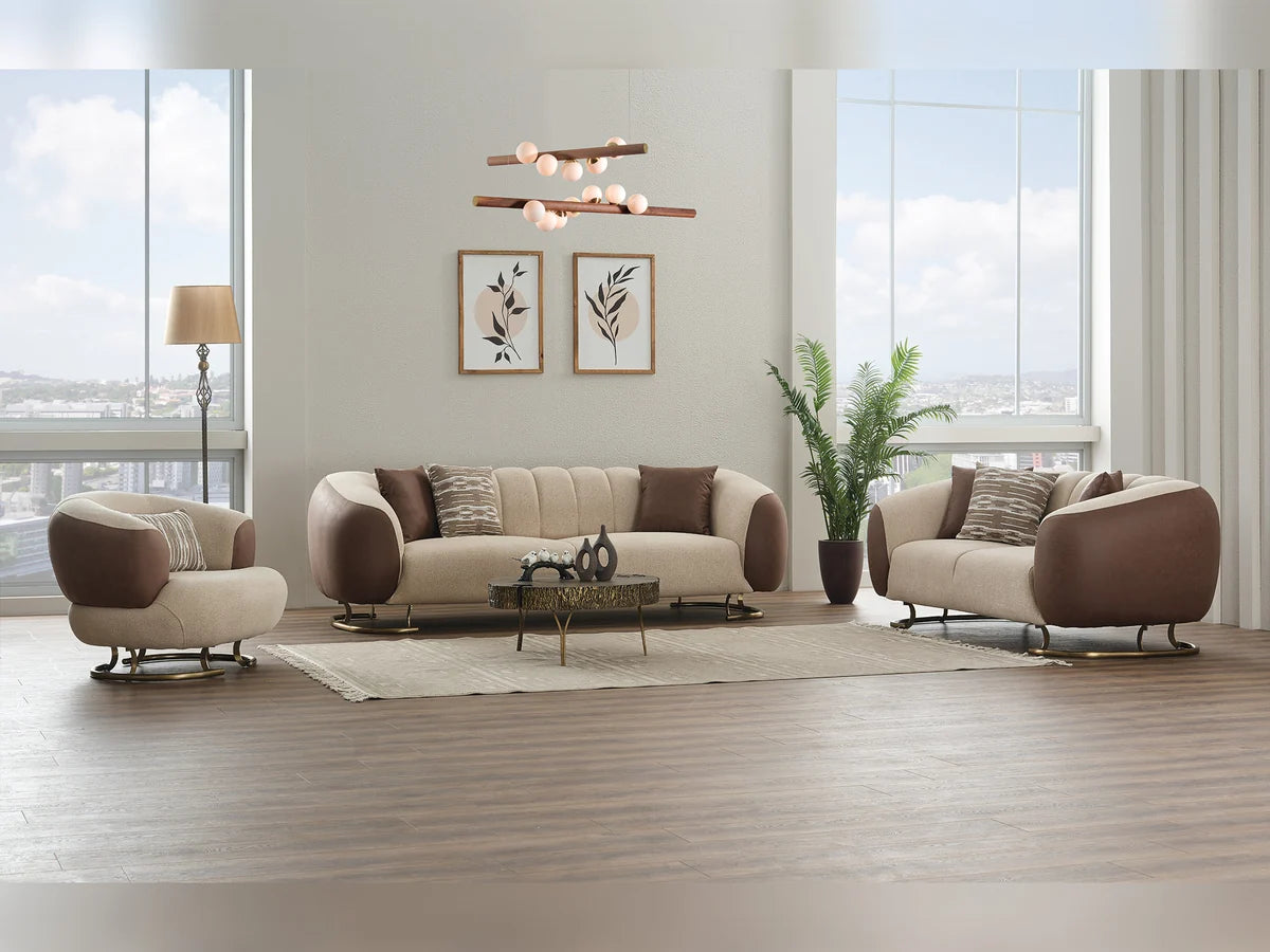 Palmera 3-pieces Sofa Set (Sofa & Loveseat & Chair)