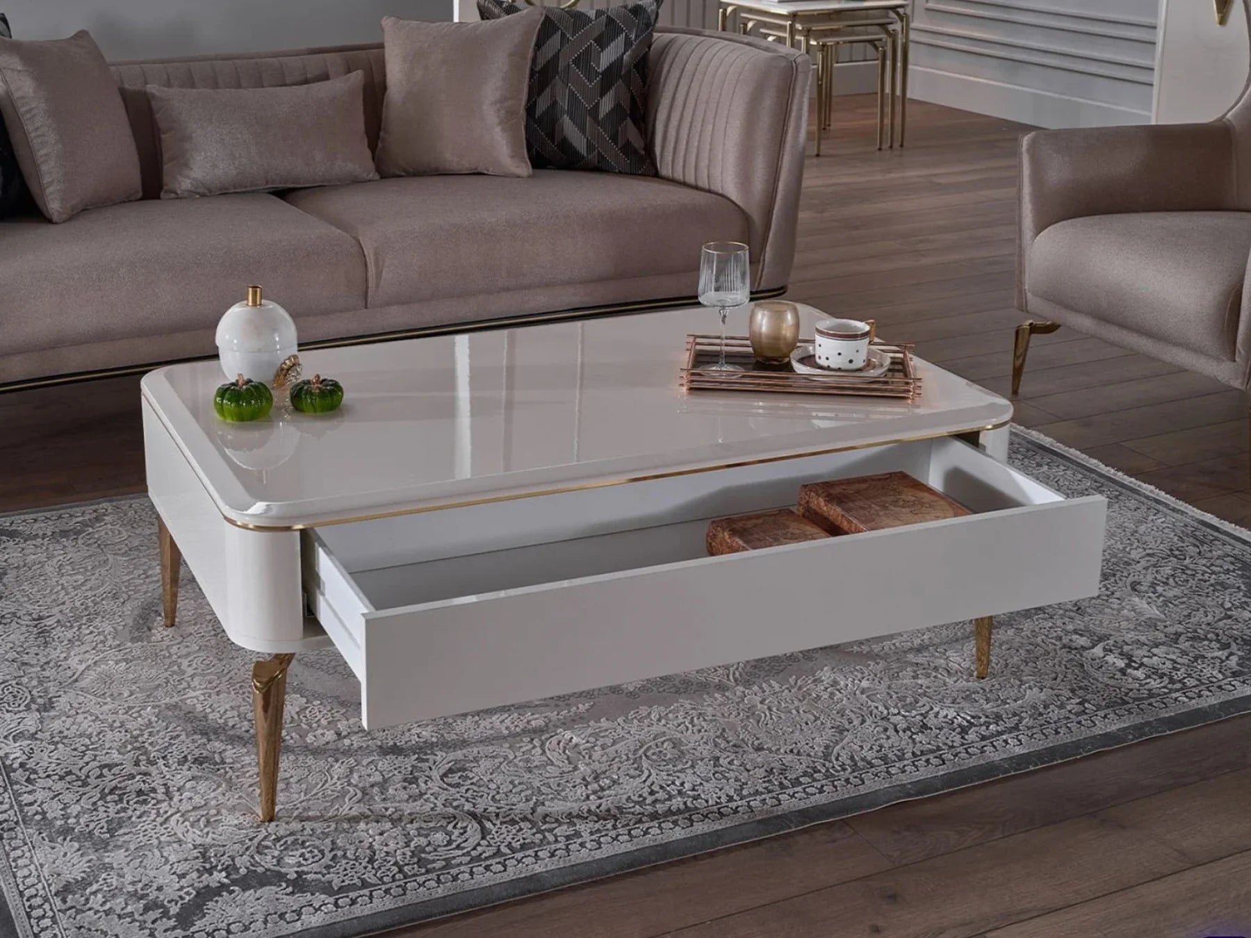 Plaza Coffee Table [Ivory]