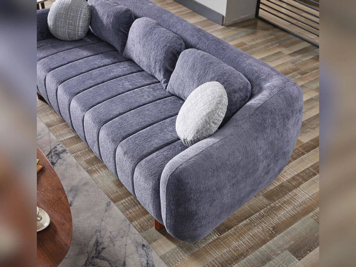 Snowy 3-pieces Sofa Set (Sofa + Loveseat + Swivel Chair)