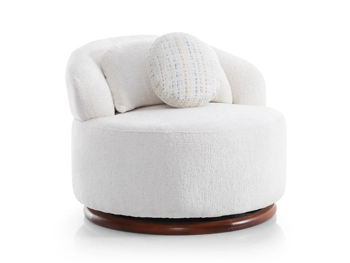 Snowy Swivel Chair