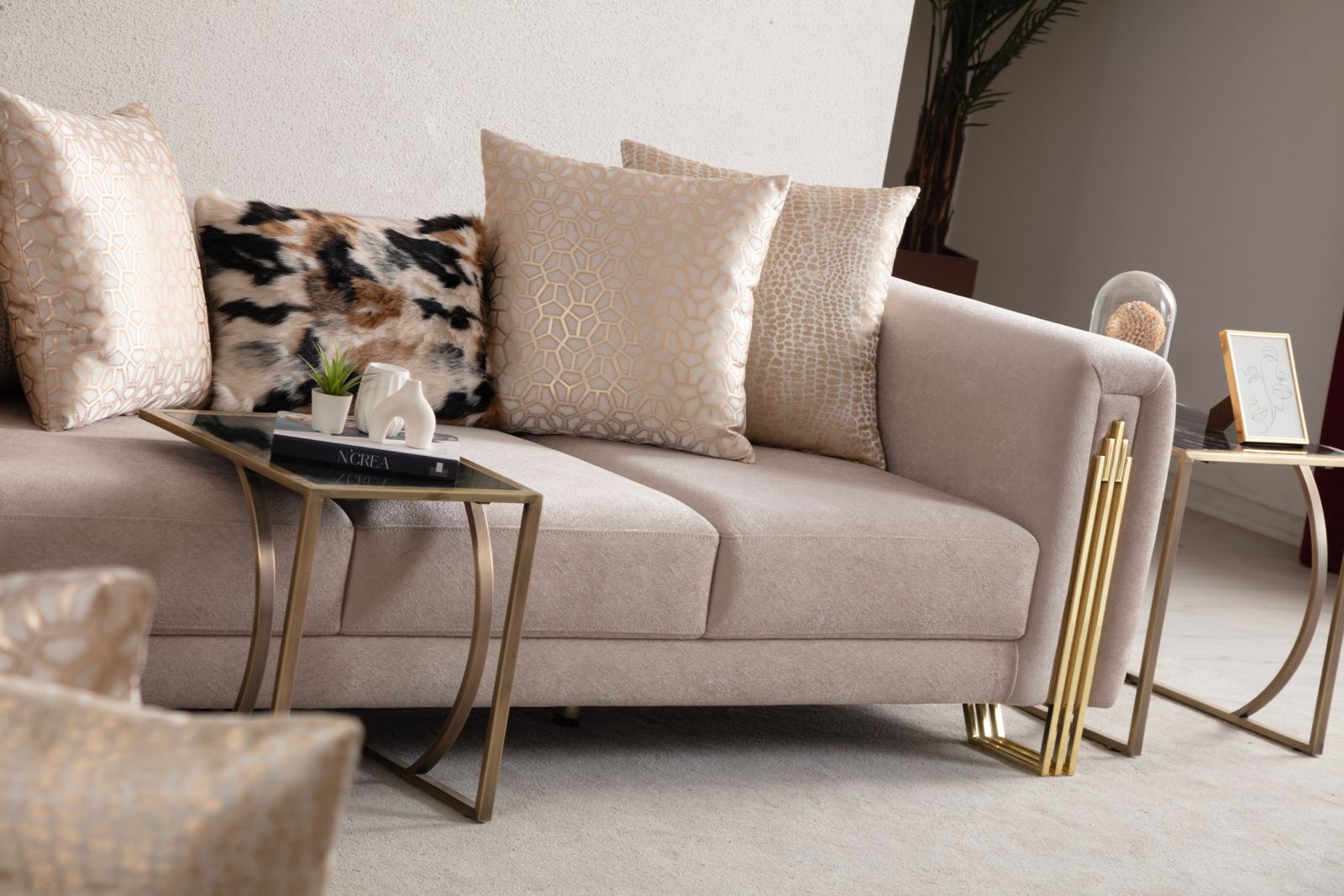 Nova Sofa (Gold) - Home Store Furniture