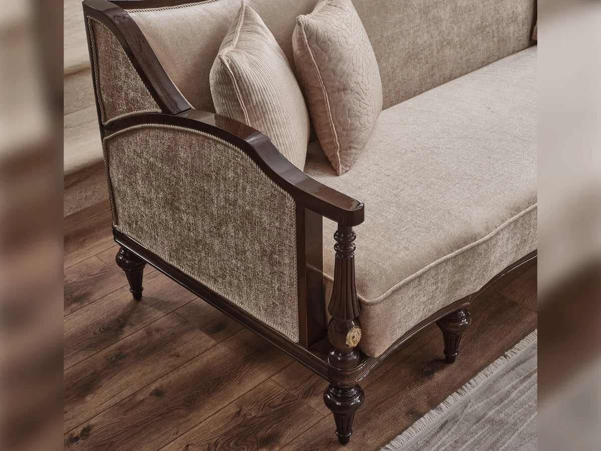 Zumrut Lux 3-pieces Sofa Set (Sofa + Loveseat + Chair)