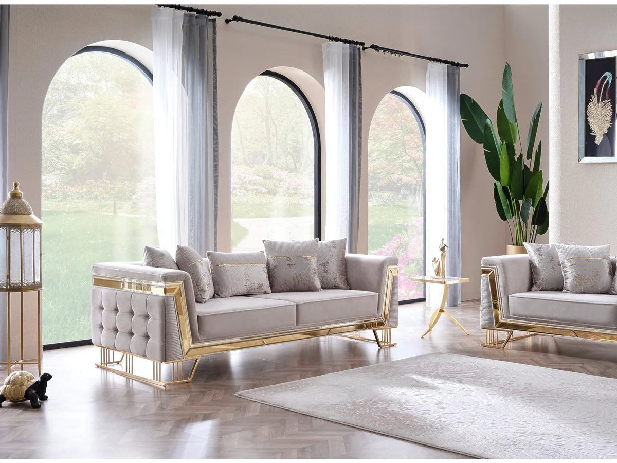 Munich 3-pieces Sofa Set (Sofa + Loveseat + Chair)