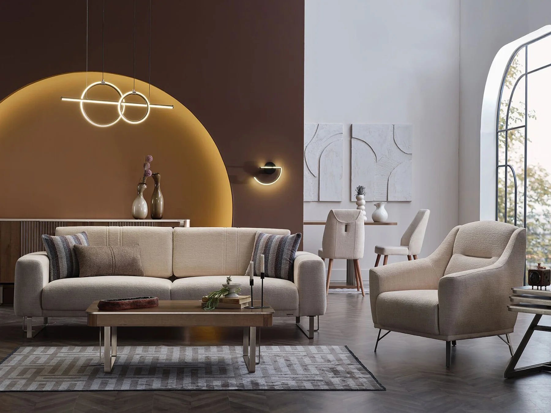 Mirante Set (Sofa & Loveseat & Chair) - Home Store Furniture