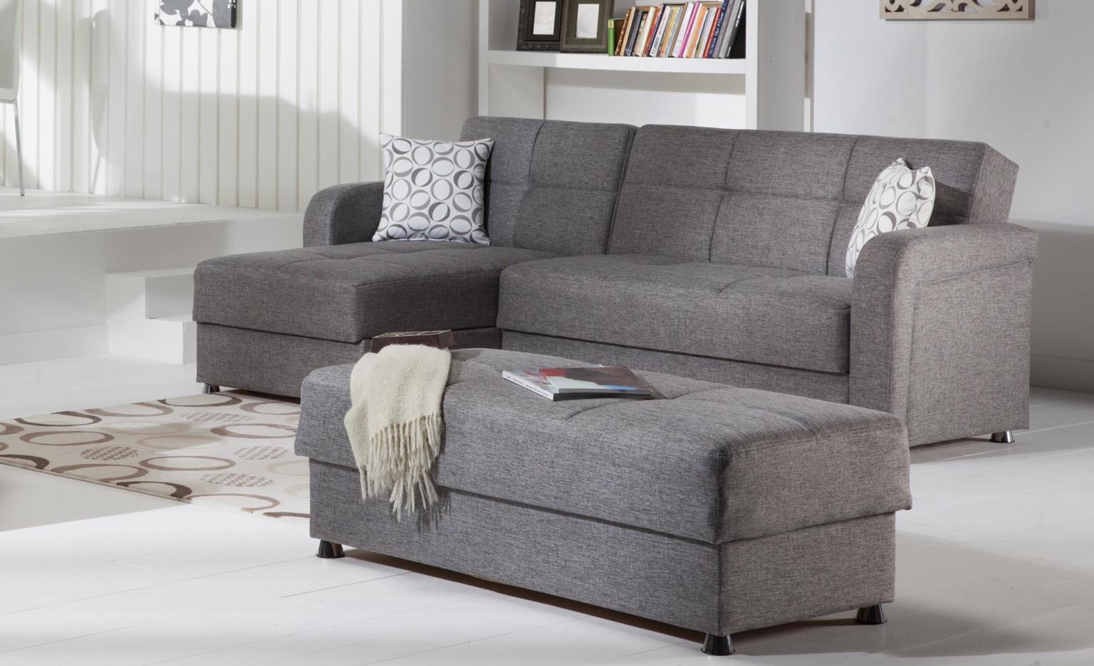 Vision Set (Sectional Sofa & Ottoman) - Home Store Furniture
