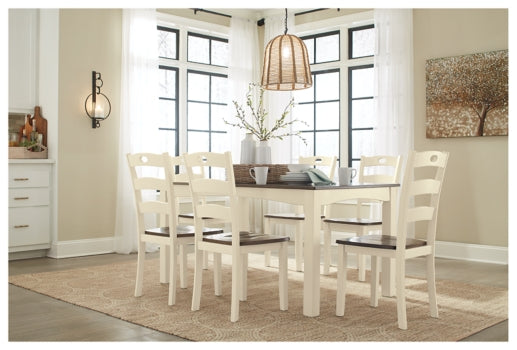 Woodanville Dining Table and Chairs (Set of 7) - The Bargain Furniture