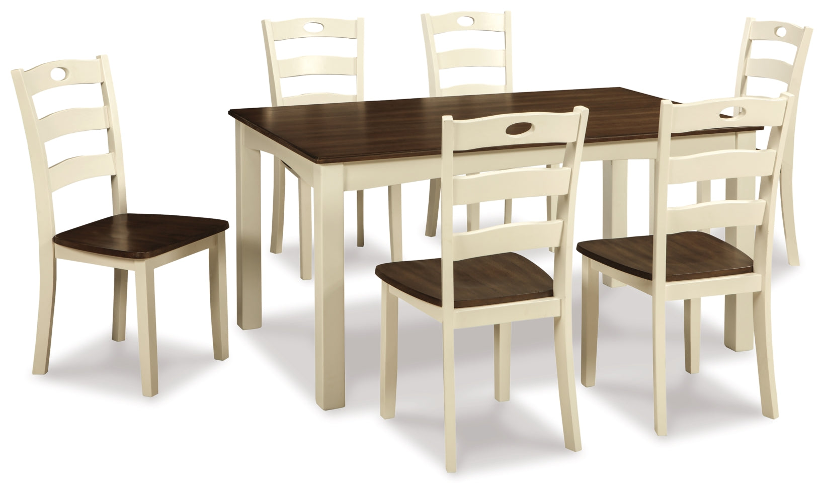 Woodanville Dining Table and Chairs (Set of 7) - The Bargain Furniture